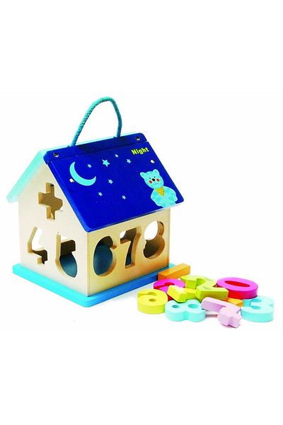Bigpoint Hongji Educational and Intelligence Game Wooden Figure Find-And-Take House 93754