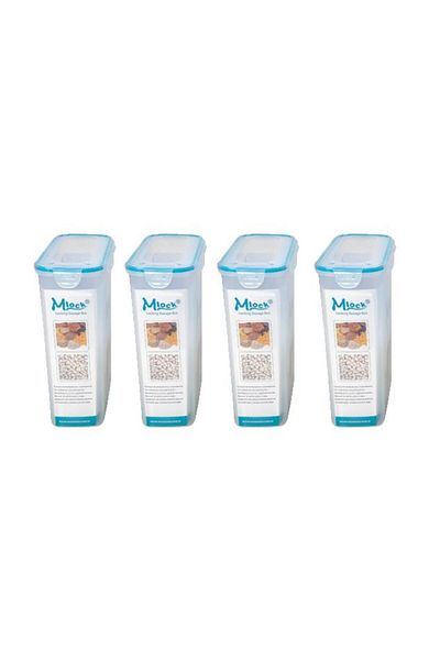 Geseus Air Tight Sealed Pulse Storage Container 4.5 Lt Set of 4-Mab-179