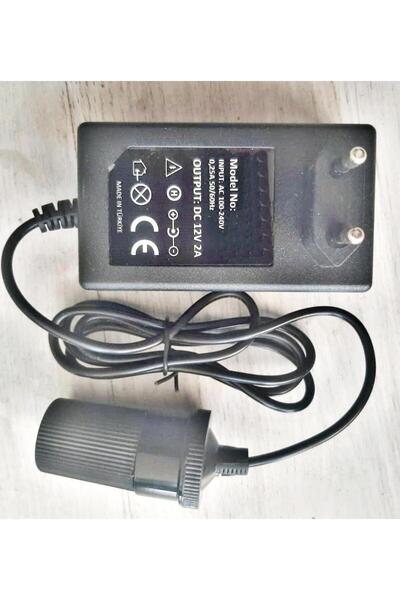 Geseus Çakmak Adaptörü Araç Çakmaklık Çevirici Ev Tipi Çevirici 24W/2A/12V(Aç...