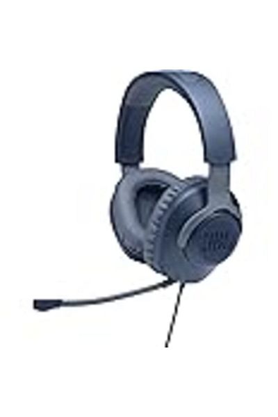 JBL Quantum 100 Wired Over-Ear Gaming Headset With Detachable Voice-Focus Boom Mic, Quantumsound Sig