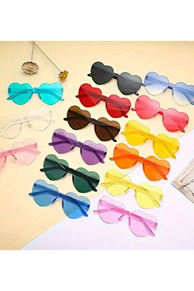 Çemrek Süs Parti Bekarlığa Veda Bride Renkli Kalp Bride Gözlük Gelinin Arkada...