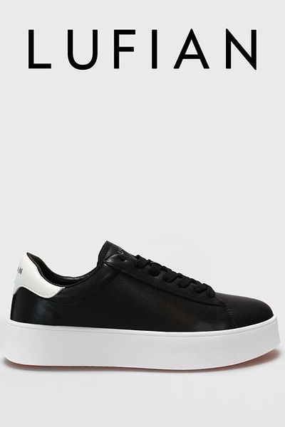 Lufian 111230254 Anton Sneaker Ανδρικά Δερμάτινα Παπούτσια Μαύρα