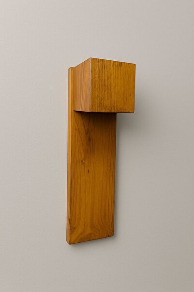 Aysem Wood Duvar Apliği Yansıtma Tasarımlı Çift Yönlü Ahşap Salon Hol Cafe Otel Duvar Apliği