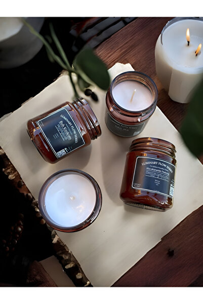 LUMİNARY CANDLE 4'lü Spofity Listeli Meditasyon Mum Seti - Luminary Flow Series