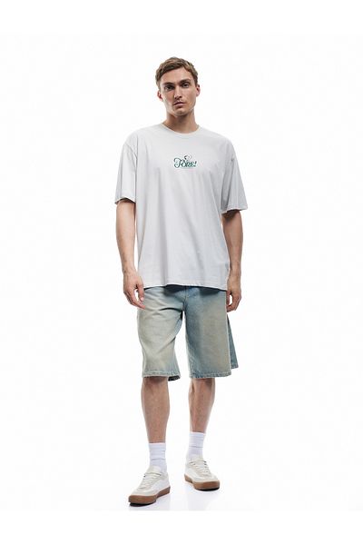 Koton Oversize Cotton Short Sleeve Licensed Snoopy Printed T-Shirt