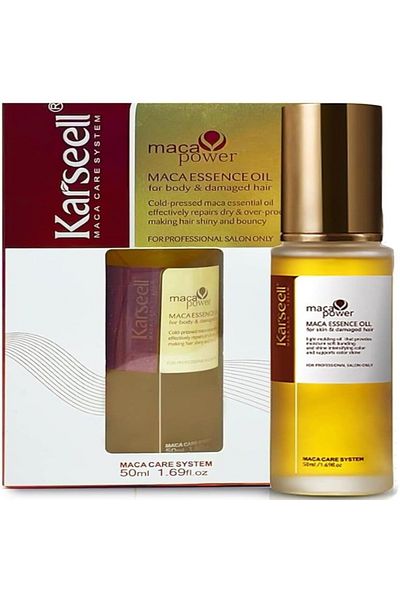 Karseell Maca Essence Oil 50ml – Nourishing Hair Oil for Shine, Strength & Frizz Control