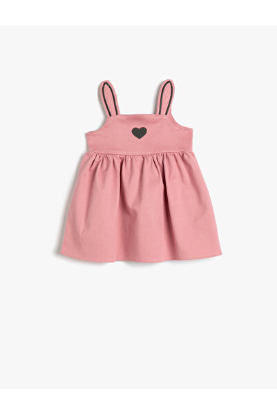 Koton Gesticktes Salopette-Kleid mit Applikationsdetail