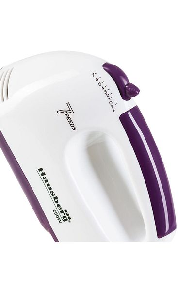 Hausberg Ruční mixér, HB-4112MV, bílý/fialový, 250 W, 7 rychlostí