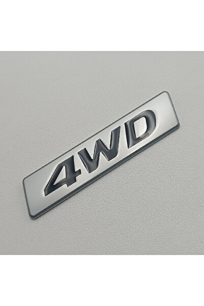 Choice Silver Black 3D Metal Logo 4WD Emblem Car Fender Size Badge Car Trunk Decals 4WD Sticker Accessories