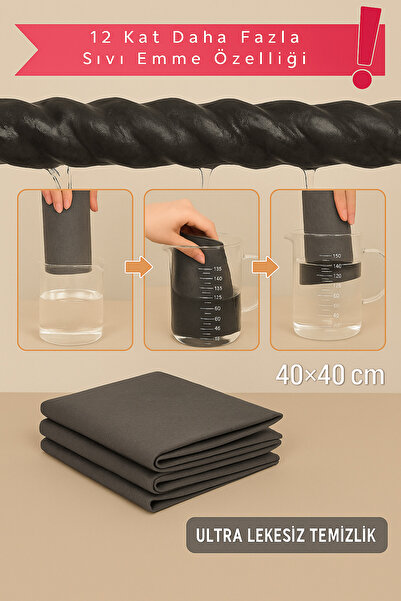 MICLO CLEANING Magic 2’li Temizlik Bezi | 30x40 Cam Bezi | Leke ve İz Bırakmaz | Antibakteriyel Ultra Emici