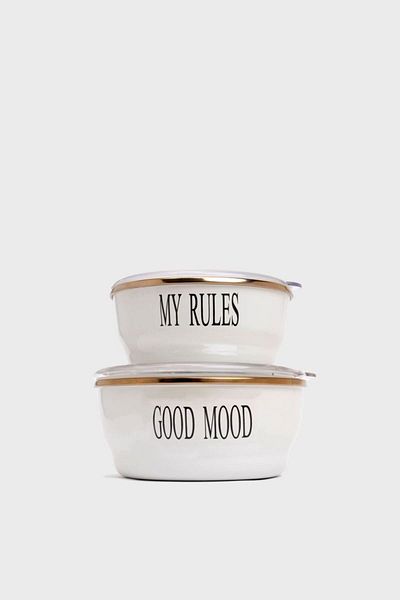 Miss Betty 63455 Motto 2-Piece Storage Container Ivory