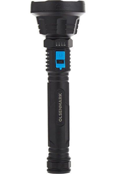 Olsenmark Rechargeable Led Flashlight 6800mah, Ipx6 Waterproof, Long Range 5000m