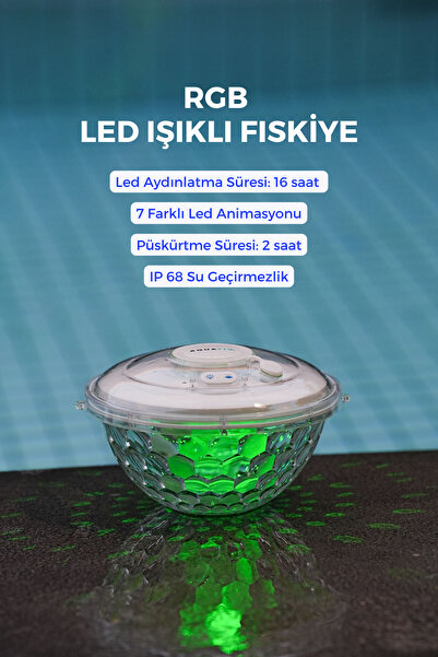Aquativ RGB Led Işıklı Fıskiye
