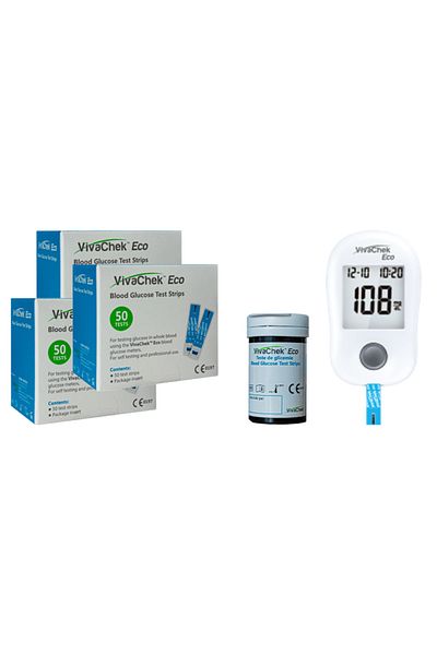 VIVACHEK Promo Package: 3 VivaChek Test Boxes + VivaChek Glucometer