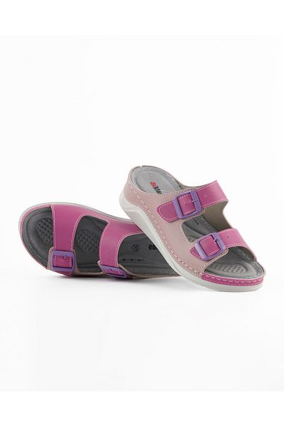 DR KLOMPA Γυναικείες Παντόφλες DK677 Fushia - Lilac Κομψές και Χρήσιμες Καθημερινές Παντόφλες