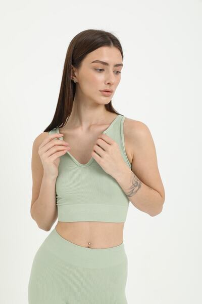 FOREVER MORE Seamless Sports Tights Crop Set