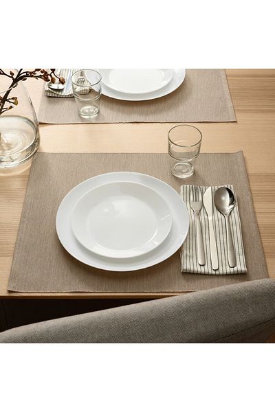 IKEA Side plate, white, 19 cm, 5 pieces