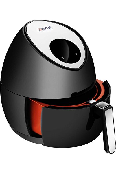 Edison مقلاة هوائية جامبو من إديسون سعة 8 لتر، لون أسود، بقوة 1800 واط