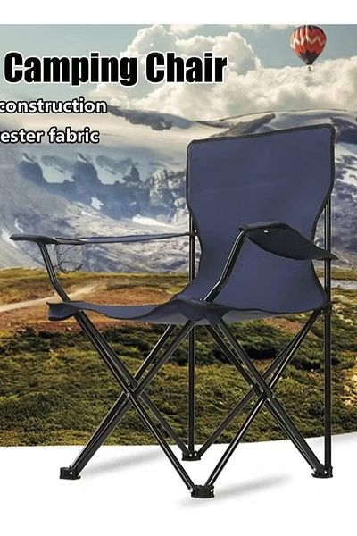 Primo Plus Folding Camping Chair (Dark Blue)