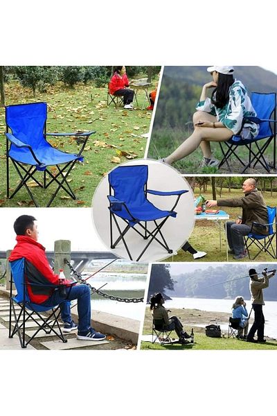 Primo Plus Folding Camping Chair (Blue)