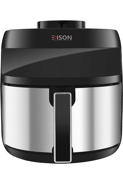 Edison مقلاة هوائية دائرية رقمية من إيديسون، 9 وظائف، سعة 5 لتر، 1500 واط