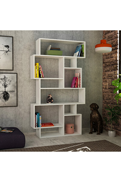 Mourah Home Karmato Modern Bookcase Display Unit White