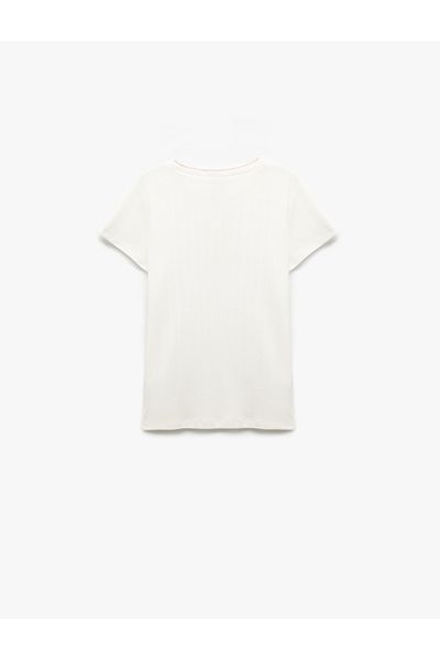 Koton Dog Printed Crew Neck Short Sleeve T-Shirt