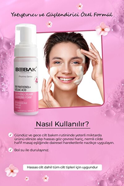 Bebak Pharma Hassas Siyah Nokta Engelleyici, Gözenek Sıkılaştırıcı Yüz Temizleme Köpüğü 160ml