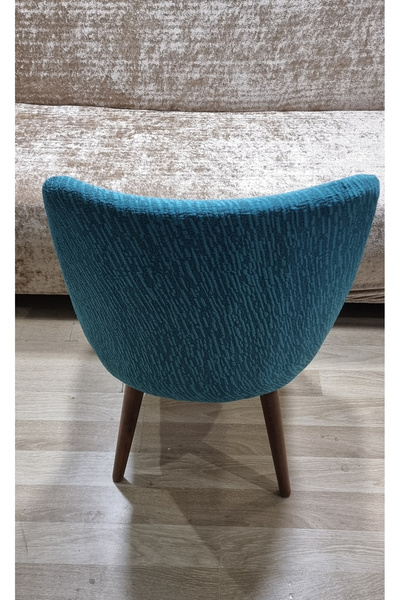 Rişte Home 8 li A Kalite Jakarli Ağaç Desen Yüksek Kaliteli Esnek Lastikli Oval Sandalye Kılıfı 8 Adet