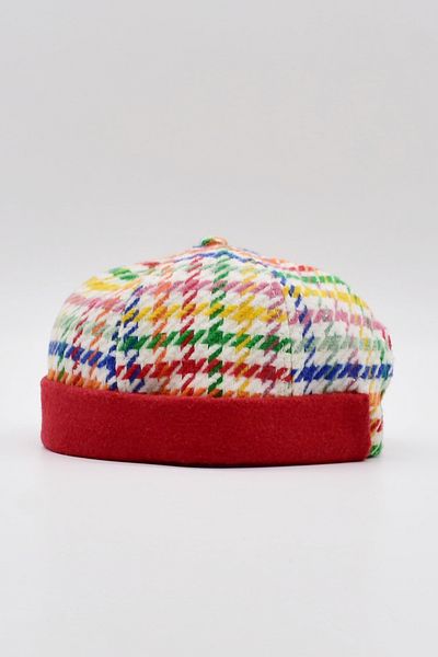Külah Ethnic Pattern Short Docker Hat Vintage Cap Beanies