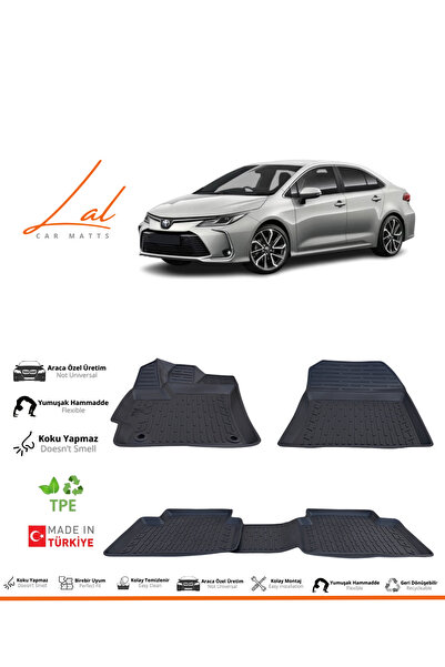 Lal Toyota Corolla 3d Havuzlu Paspas (2019 VE SONRASI UYUMLU)