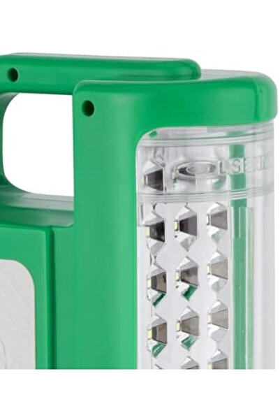 Olsenmark Rechargeable Led Lantern Green – 90hr Runtime 30 Smd Leds Portable Lightweight Indoor Outdoor