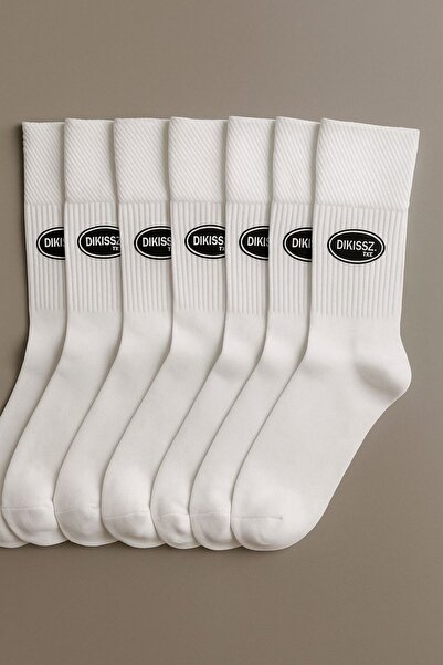 Solvia 7-συσκευασία Λευκές κάλτσες τένις μεγέθους χωρίς ραφές Καθημερινά άνετα ρούχα