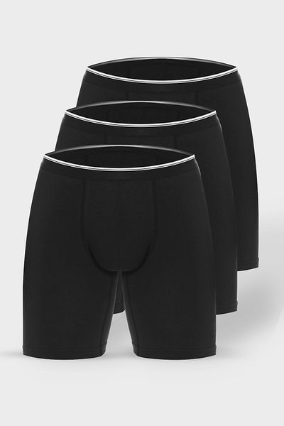 Donkshot Σετ 3 Long Leg Lycra Ανδρικό Boxer 1004 - Sportsman Boxer