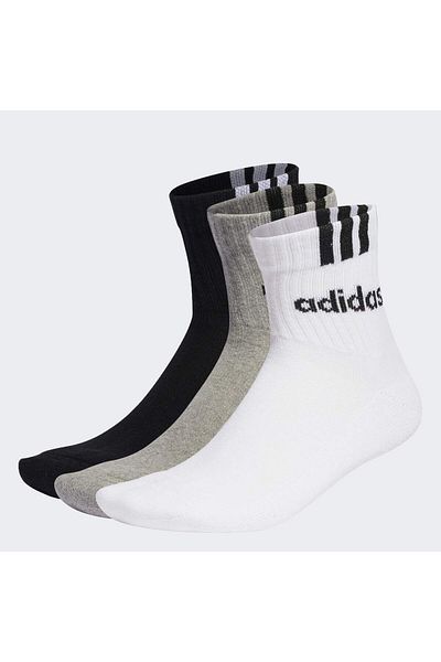 adidas Чорапи с възглавнички с 3 ивици - 3 чифта