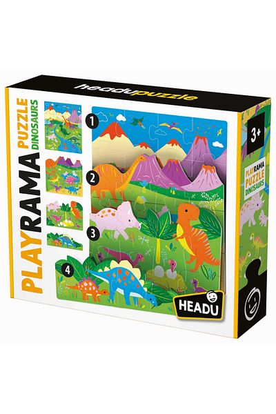 Headu Dinozauri puzzle Playrama (3-6 ANI)
