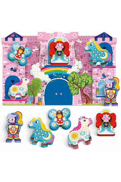 Headu MONTESSORI FIRST PUZZLE THE UNICORN WOOD (2-5 ANI)