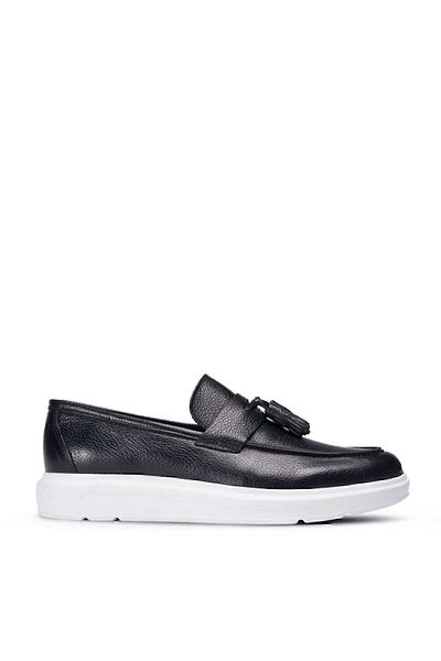 Deery Ανδρικά παπούτσια Loafer από γνήσιο δερμάτινο Navy Blue