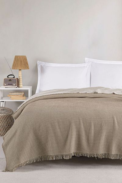 Eponj Home Mustard Pique Cover Double Waffle