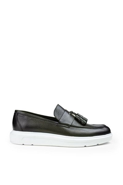 Deery Γνήσιο Δερμάτινο Πράσινο Loafer Ανδρικά Παπούτσια