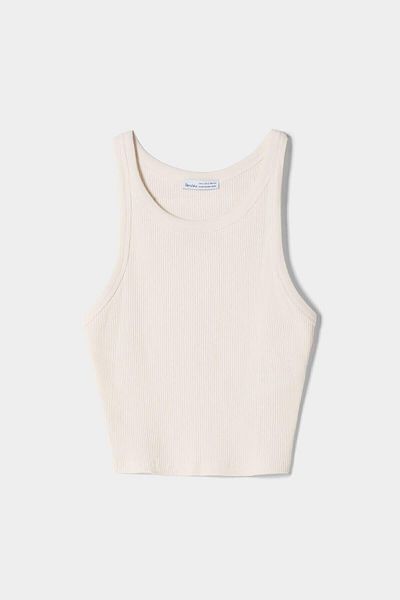 Tight Lady Tricou fără mâneci cu nervuri