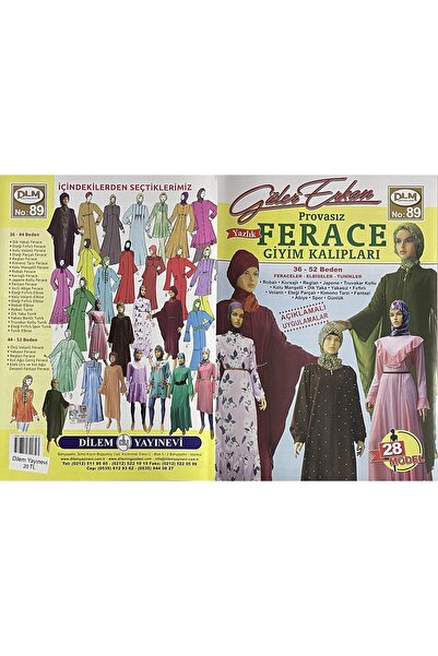 Dilem Yayınevi Güler Erkan Provasız Dikiş Kalıpları Dergisi