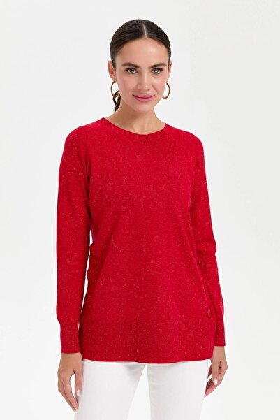 Desen Triko 23390 DESEN TLL YAN YIRTMAÇLARI DÜĞMELİ SİMLİ SY BYN KOMPLE KAZAK