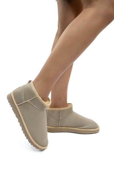 Cochines Γυναικείες μπότες σουέτ Ultra Mini Suede μπότες με γούνα στο εσωτερικό Χειμερινή σόλα