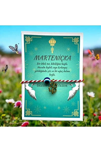 CNBYs Martenicka Wish Luck Bracelet - with Evil Eye Bead and Luck Object