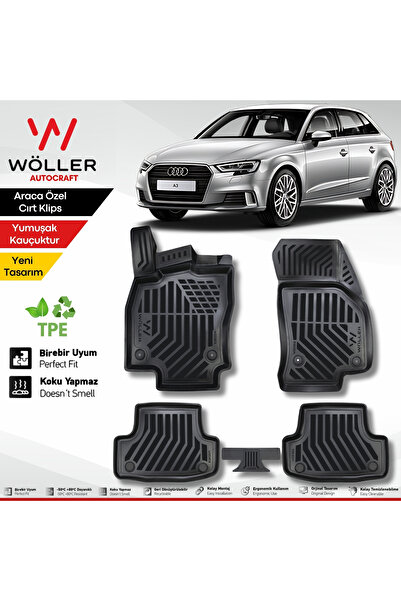 wöller Audi A3 Paspas 2013 2020 Arası Uyumlu 3d Havuzlu Paspas