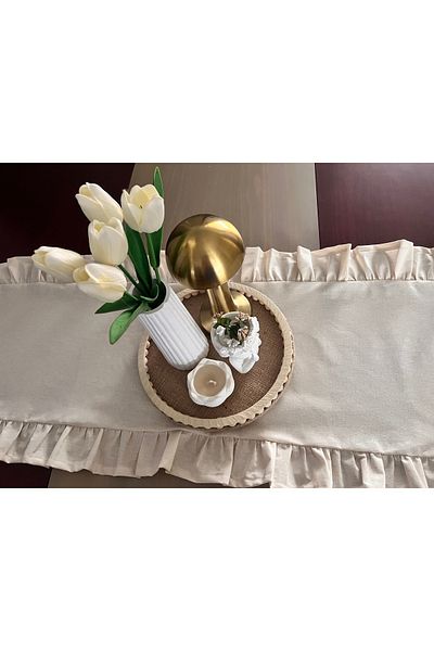 NURGİTA HOME Βολάν Λινό Runner 40 x 150 Με μεγαλύτερο μέγεθος