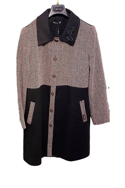 Eskişehir Mağazacılık Plus Size Shirt Collar Seasonal Thin Coat 49687