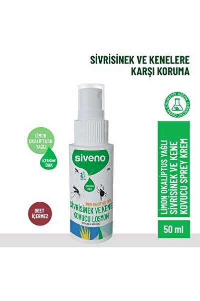 Siveno Sivrisinek Ve Kene Kovucu Sprey Krem 50ml