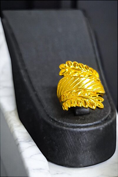 BEYZA DERELİ TAKI AKSESUAR 22 Ayar Fiziki Altın Kaplama Yüzük